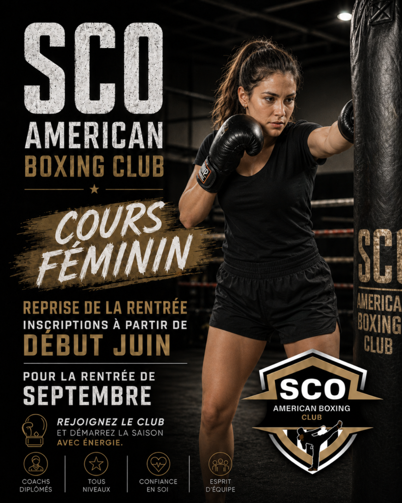 cours boxe féminine Angers SCO American Boxing Club